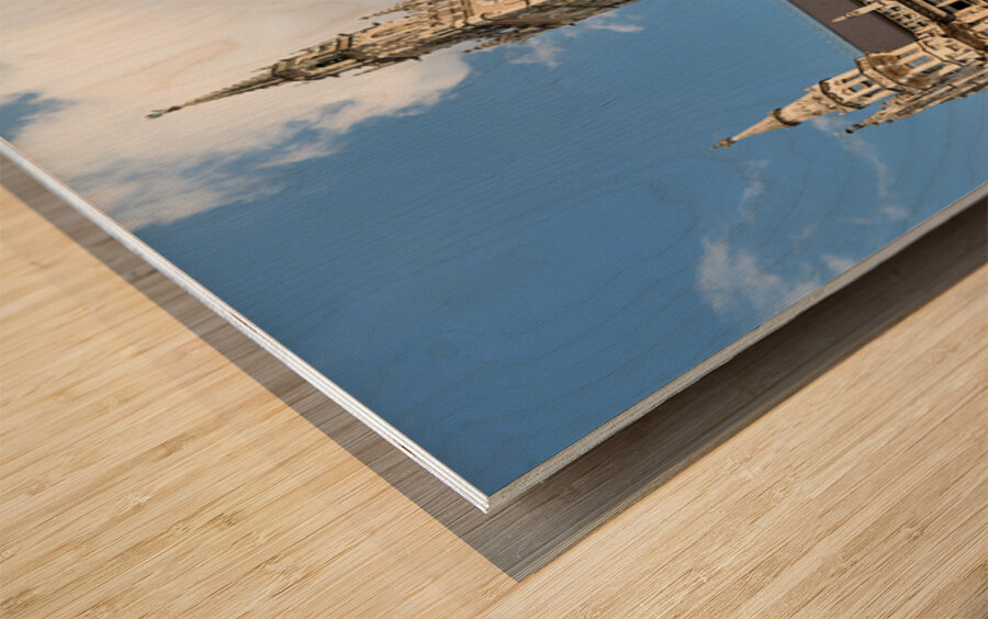 Exploring Marienplatz and the famous town hall in Munich German Wood print