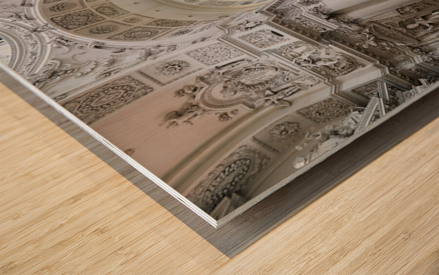 Church of St. Cajetan in Munich Germany shows Baroque style desi Wood print