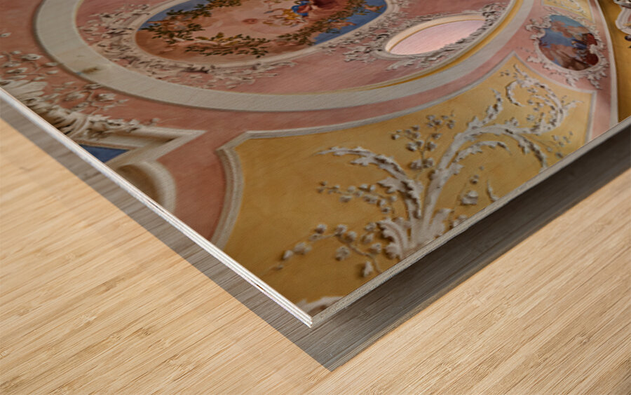 Explore St. Mang Abbey Library in Fussen along the Romantic Road Wood print