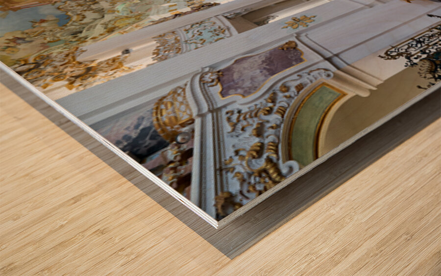 Pilgrimage Church of Wies in Bavaria along the Romantic Road Wood print