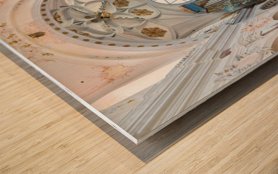 Visit to St. Annes Church in Augsburg along the Romantic Road Wood print