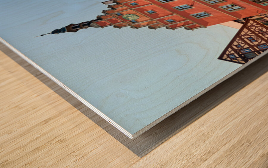 Old town dinkelsbuhl on the romantic road in germany Wood print