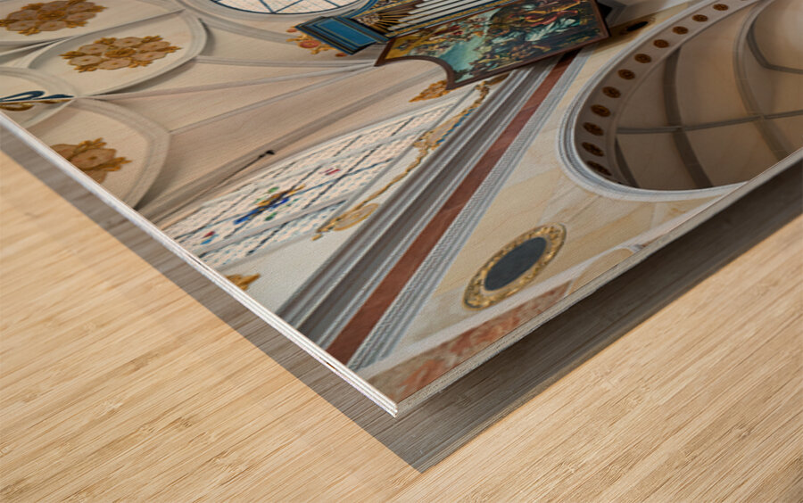 Visit St. Annes Church in Augsburg along the Romantic Road in B Wood print