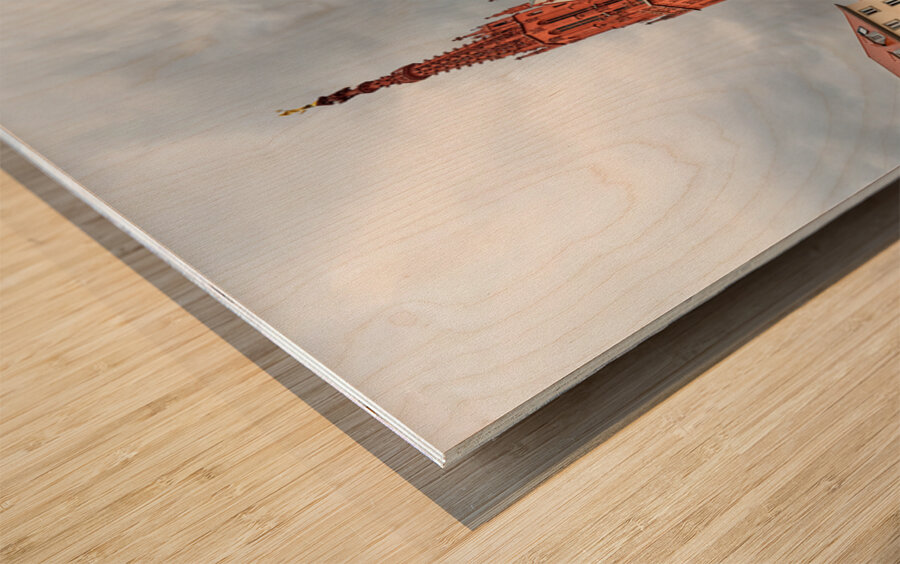 Visit to marienkapelle in wurzburg on the romantic road Wood print