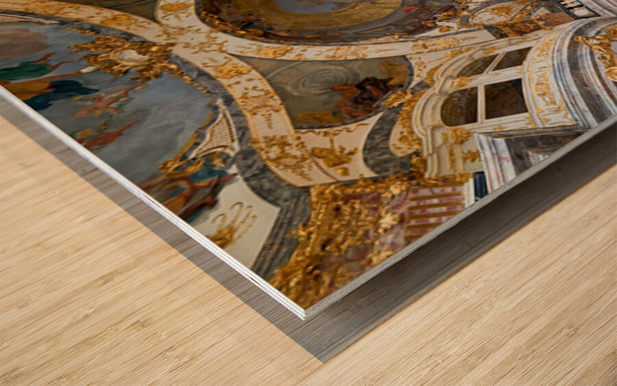 Hofkirche Court church of Residence in Wurzburg on Romantic Road Wood print