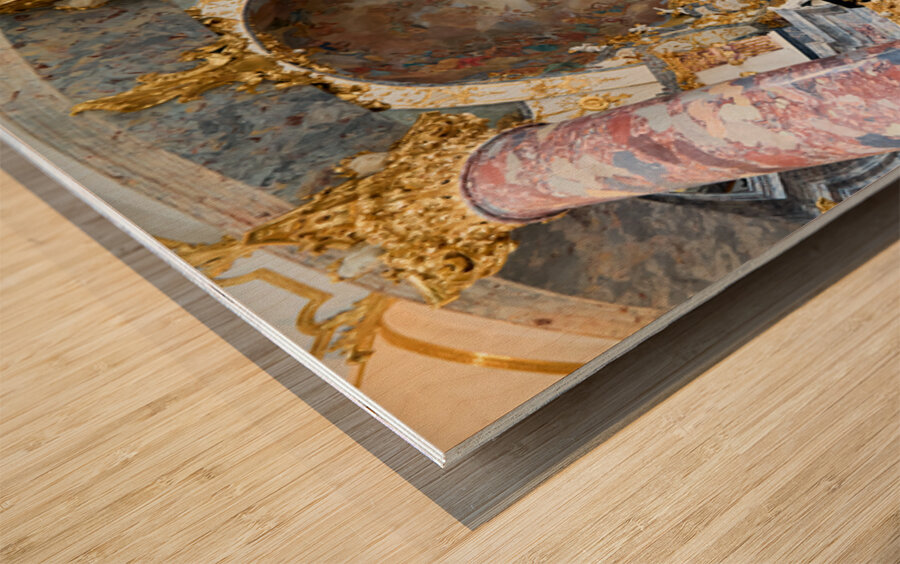 Hofkirche court church in wurzburg on the romantic road Wood print