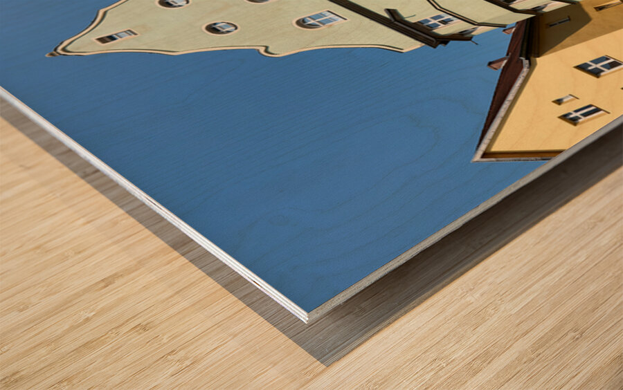 Old town dinkelsbuhl on the romantic road in bavaria Wood print