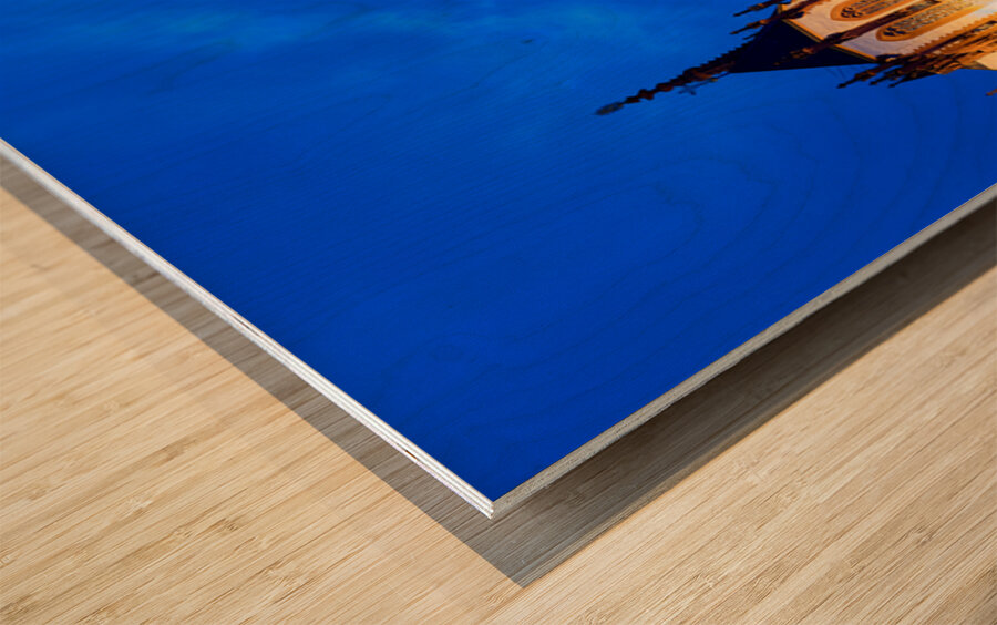 Wurzburg marienkapelle and falcon house on the romantic road Wood print