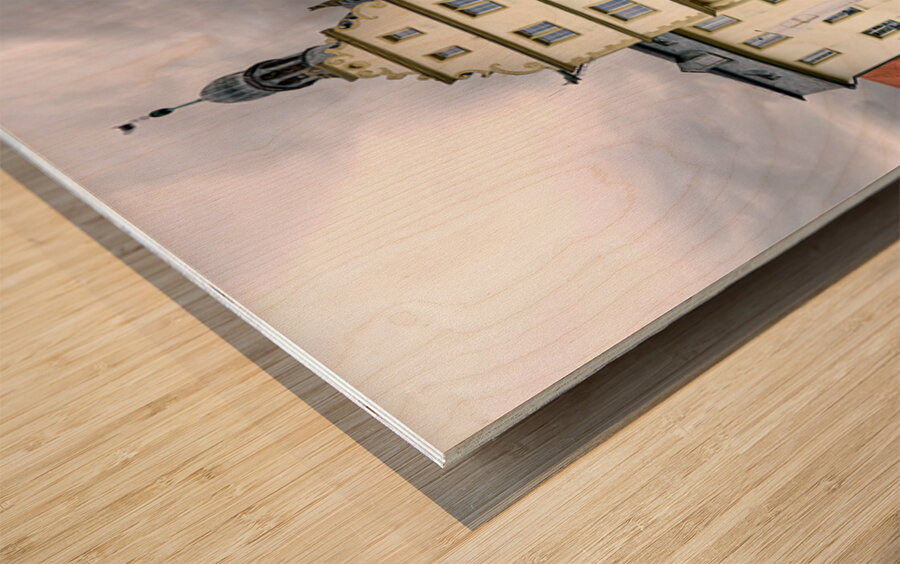 Visit deutschordensschloss castle on bavarias romantic road Wood print