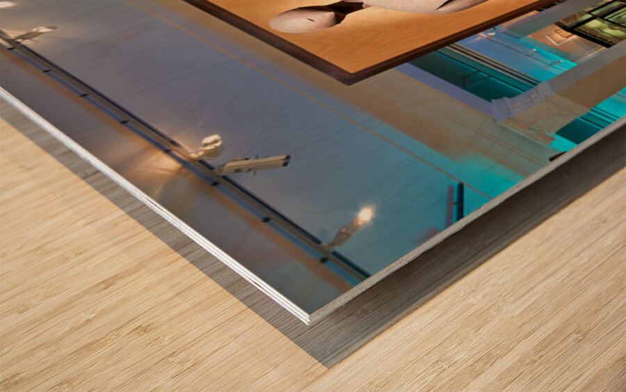 Maori goddess figure Kave on display in Auckland War Memorial Mu Wood print