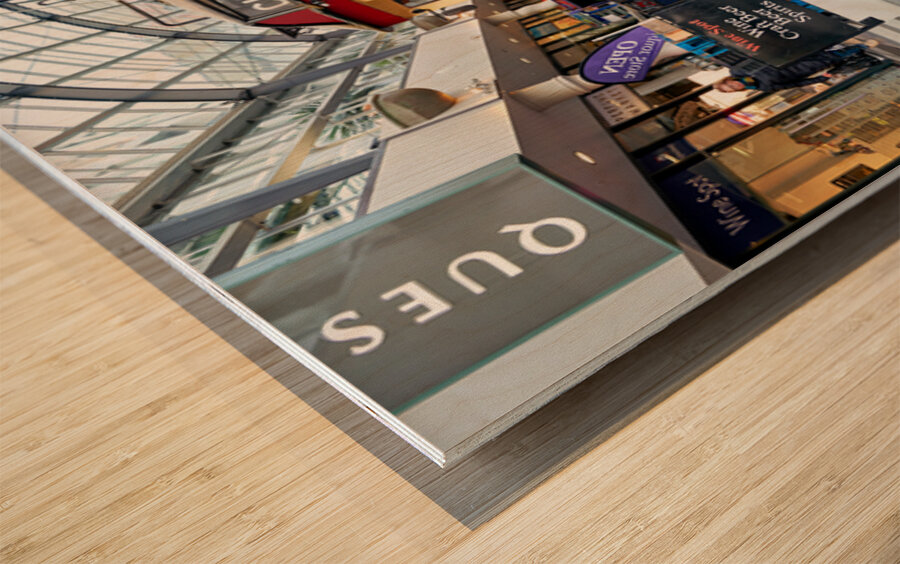 Sightseeing tram in Christchurch New Zealand for city tour Wood print