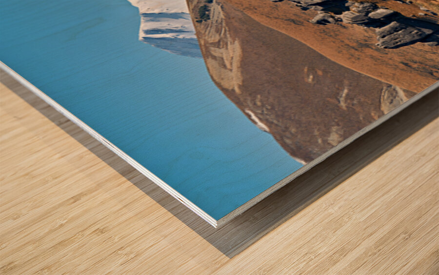 View of southern alps and castle hill in new zealand Wood print