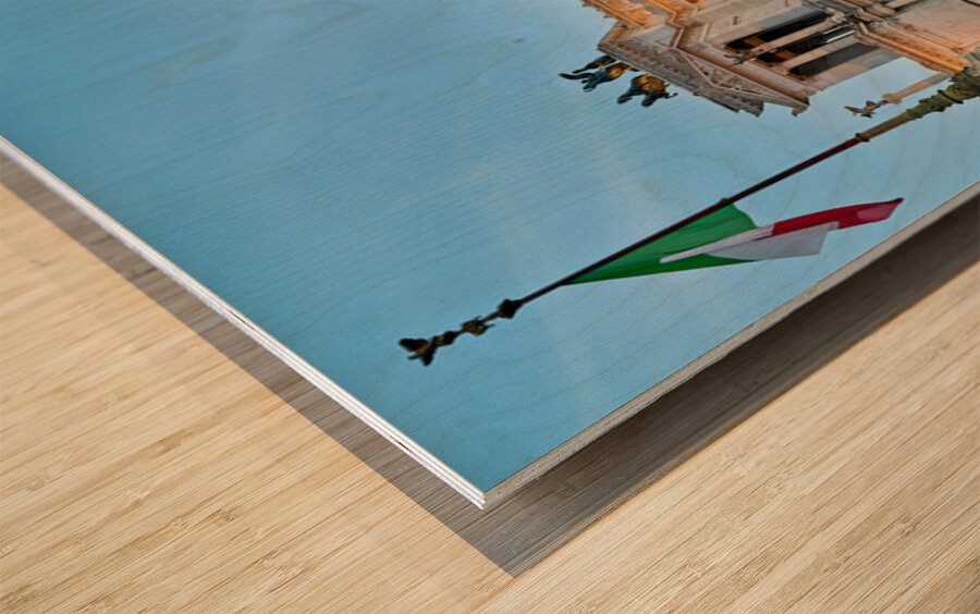 Visit to victor emmanuel ii national monument in rome italy Wood print