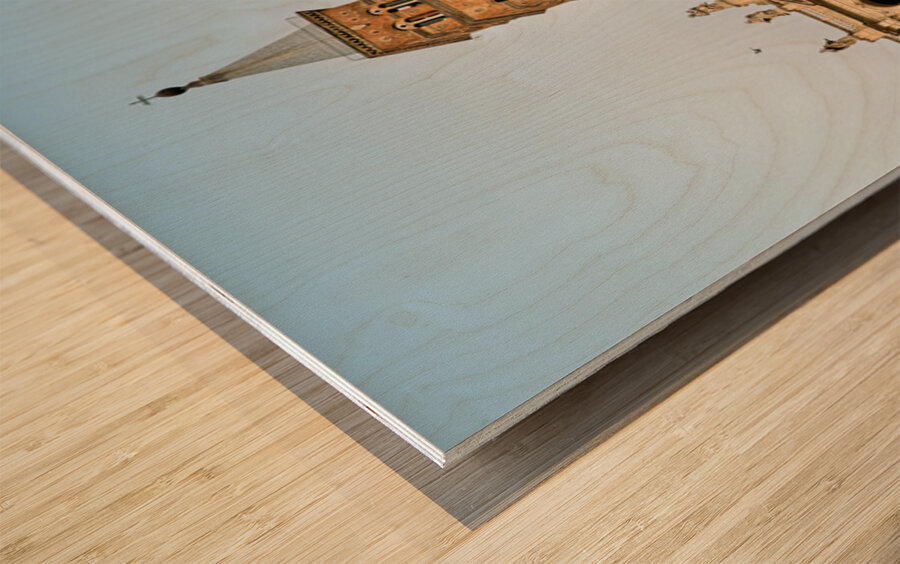 Basilica of Saint Mary Major in Rome draws many visitors each da Wood print