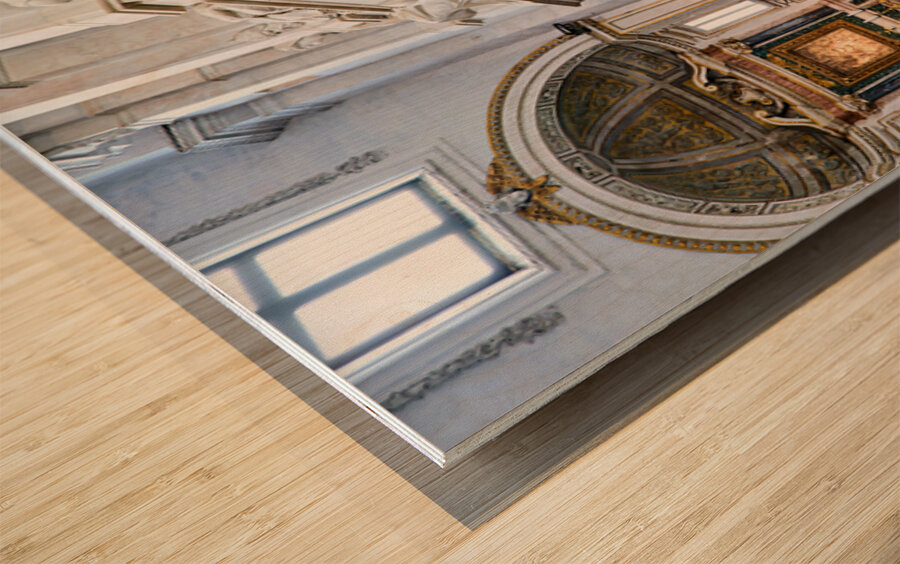 Moses sculpture by Michelangelo in San Pietro in Vincoli Rome Wood print