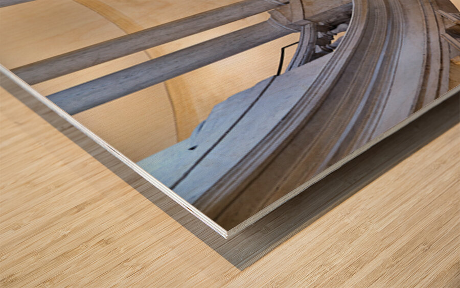 Helicoidal staircase design in Galleria Nazionale dArte Antica Wood Print 2