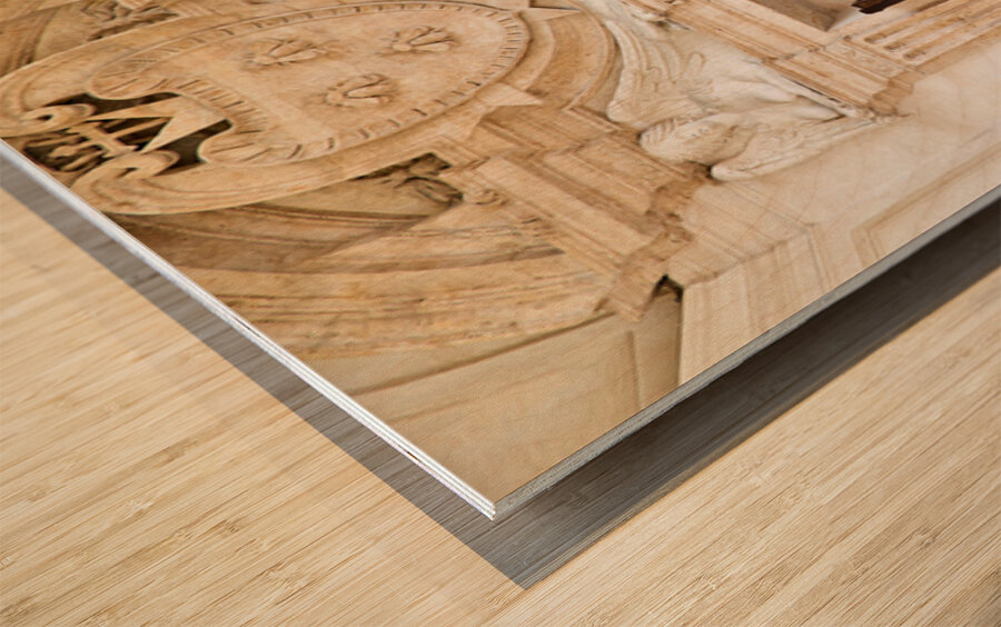 Visit the helicoidal staircase at Galleria Nazionale Rome Wood print