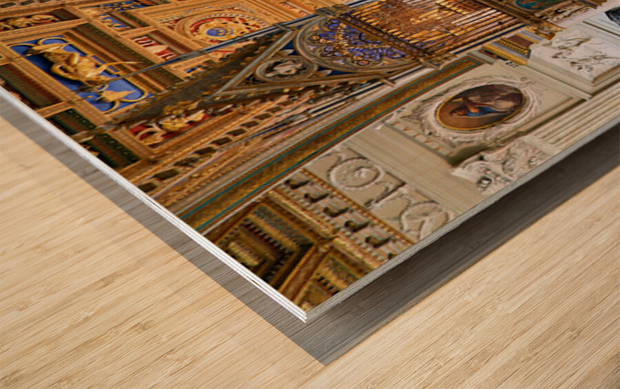 Exploring the archbasilica cathedral in rome Wood print