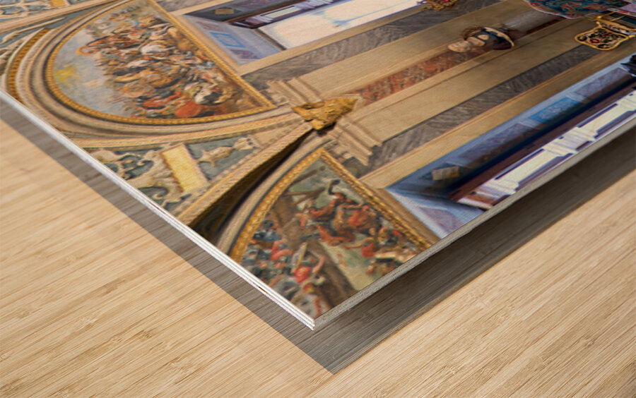 Exploring the beauty of Colonna Art Gallery in Palazzo Colonna Wood print