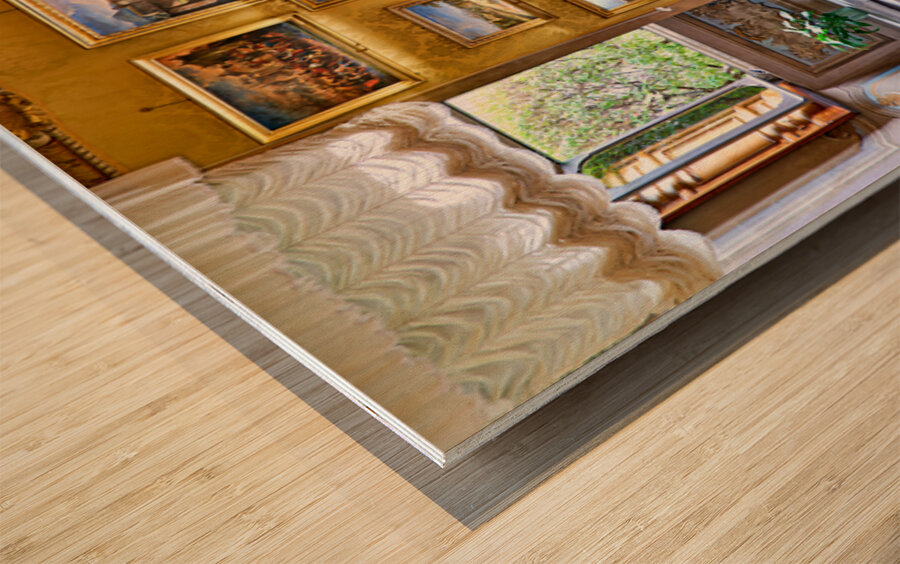 Exploring the art collection in palazzo colonna in rome italy Wood print