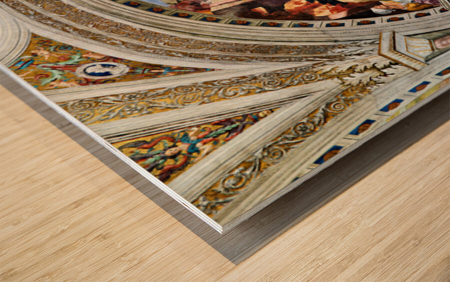 Exploring the raphael rooms at vatican museums in rome Wood print