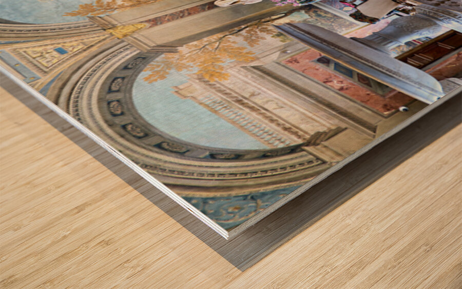 Visit to Colonna Art Gallery in Palazzo Colonna during day Wood print