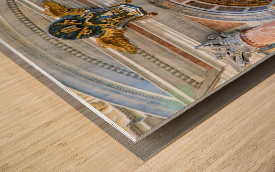 Visit St. Peters Square near Alexander VIIs tomb Wood print