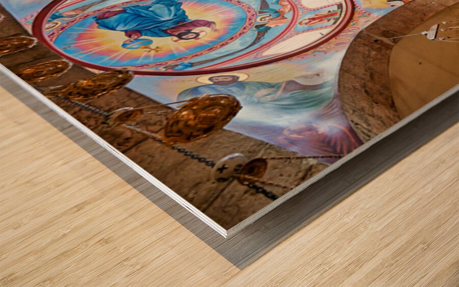 Church of the Holy Sepulchre inside view in Jerusalem Israel Wood print