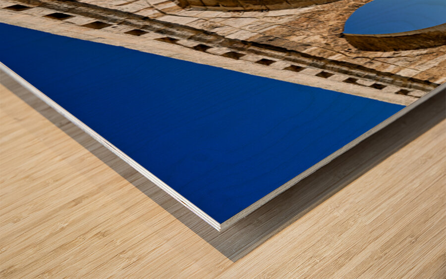 Dome of the Rock mosque seen from Temple Mount in Jerusalem Wood print