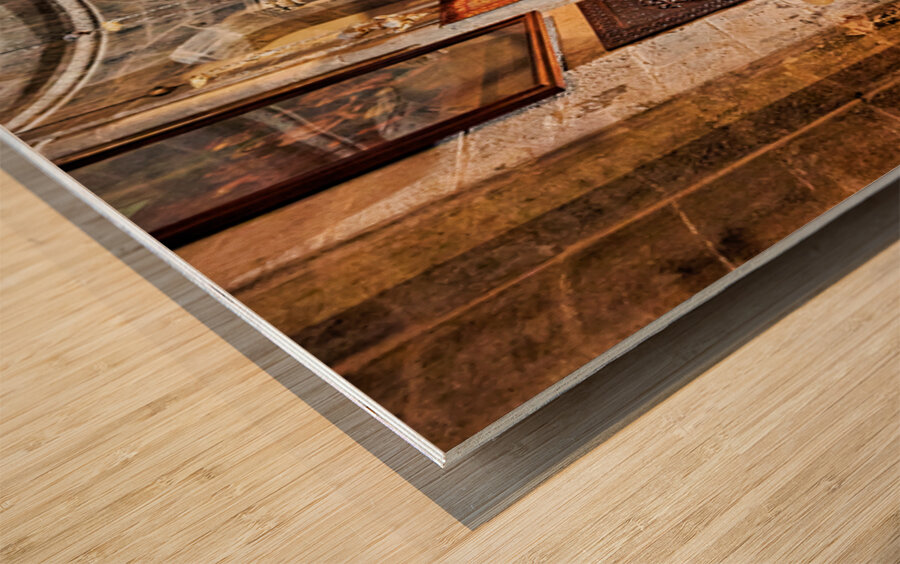 Visit to the church of the Holy Sepulchre in Jerusalem Israel Wood print