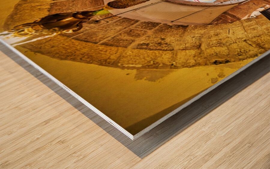 Exploring the church of the Holy Sepulchre in Jerusalem Israel Wood print