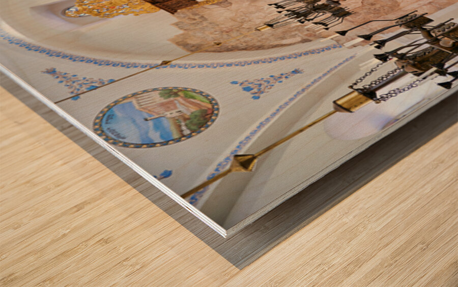 Hurva Synagogue in Jerusalem shows historic architecture and des Wood print