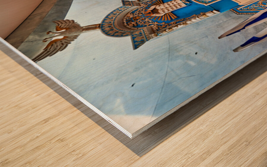 Memorial synagogue at Yad Vashem for Holocaust victims Wood print