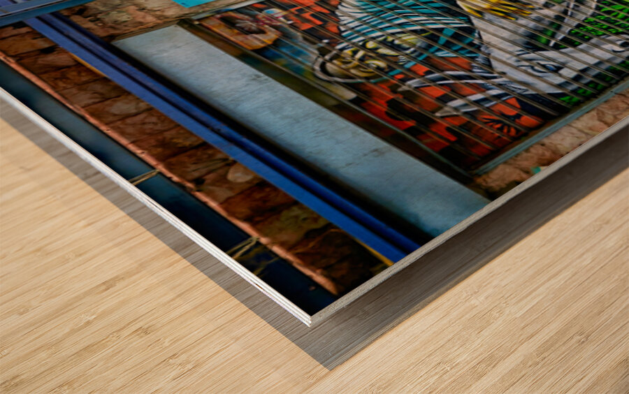 Market scene in Mahane Yehuda Market Jerusalem Israel Impression sur bois