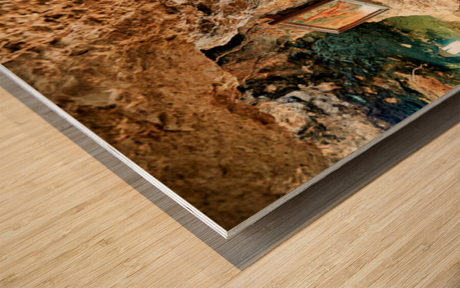 Visit to shepherds field chapel in bethlehem israel Wood print