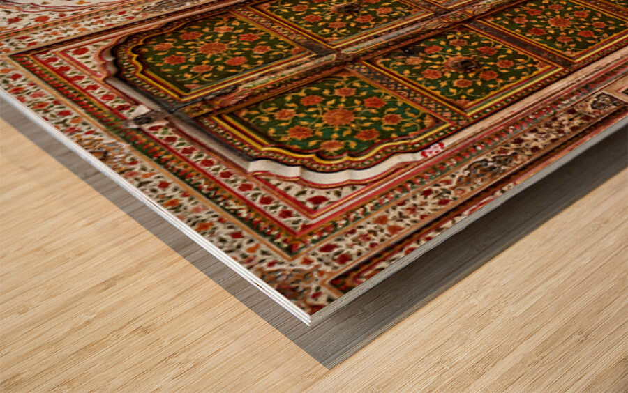 Exploring the detailed artwork of Junagarh Fort in Bikaner Indi Wood print