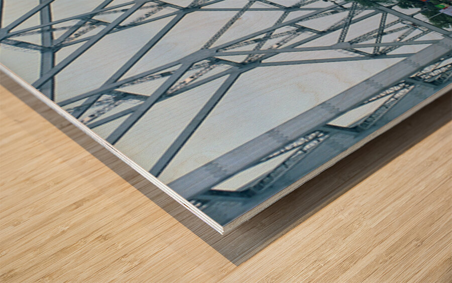 Taxis lined up in Calcutta Kolkata near the Howrah Bridge Wood print