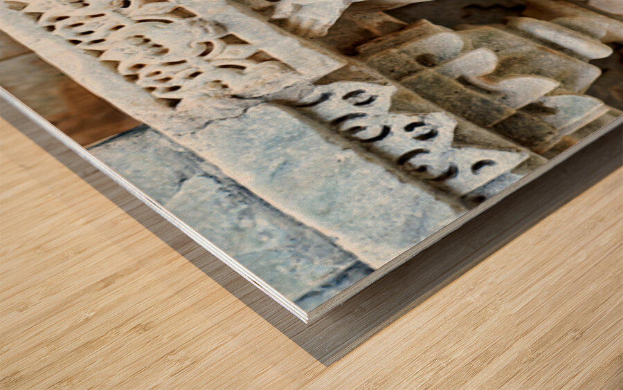 Exploring Jain temples in Ranakpur Rajasthan India Wood print