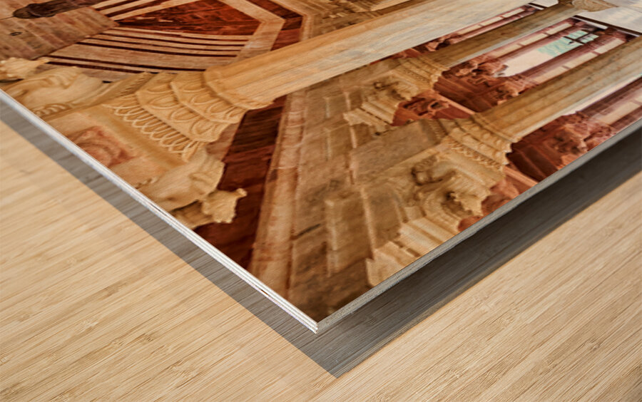 Explore the architecture of Amber Palace in Rajasthan India Wood print