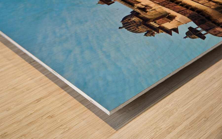 Visit to orchha fort complex in madhya pradesh india Wood print