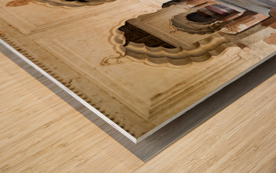 Exploring the fort complex in orchha madhya pradesh india Wood print