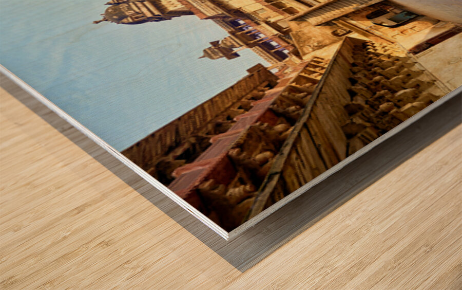 Exploring the fort complex in orchha madhya pradesh india Wood print