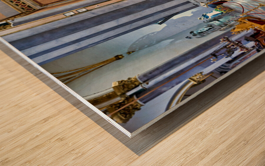 Visit to San Domenico Maggiore church in Naples Campania Italy Wood print