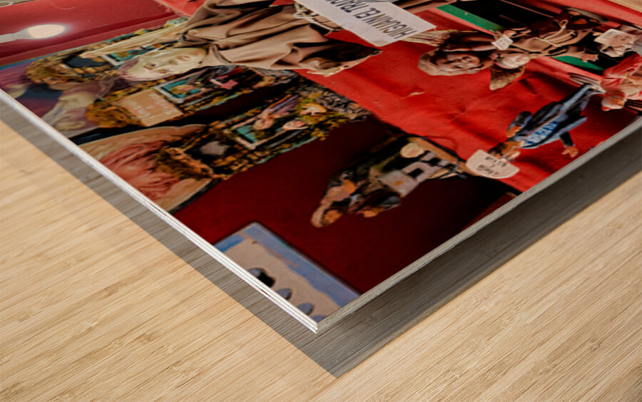 Statues in artisan workshops of Via Gregorio Armeno in Naples Wood print