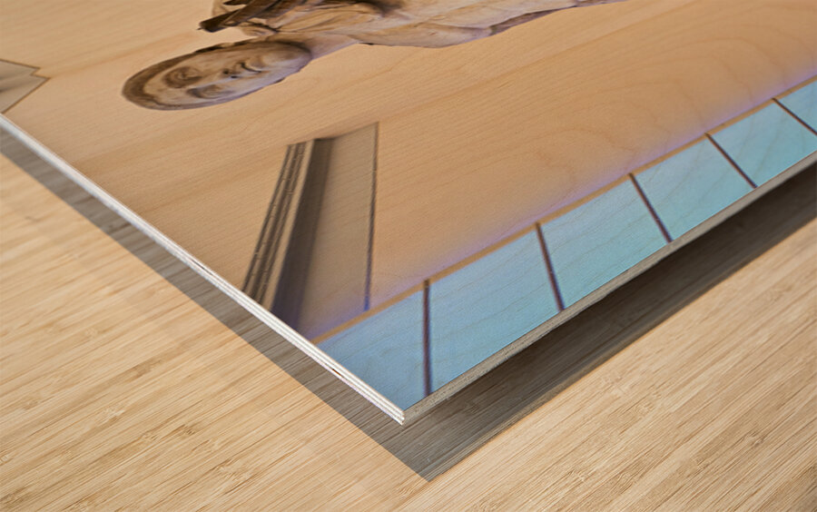 Statue at national archaeological museum of naples in campania Wood print