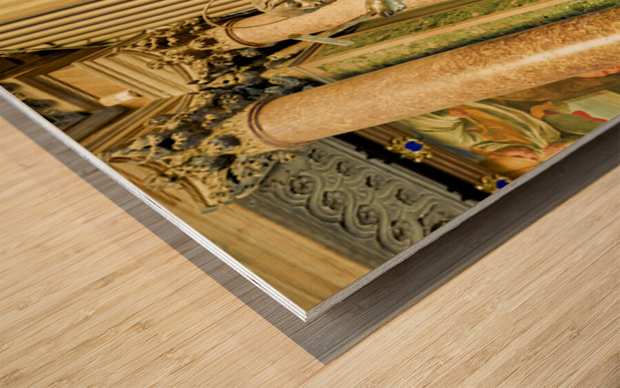 Exploring Naples Cathedral and its notable religious statues Wood print