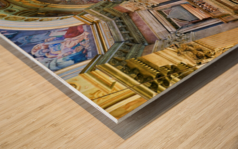 Exploration of naples cathedral in campania italy Wood print