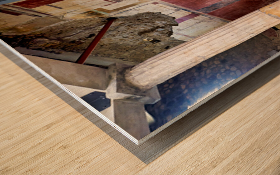 Explore ancient Roman life in Pompeii ruins of Naples Campania I Wood print