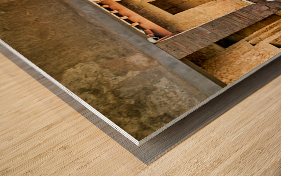 Exploring ancient Pompeii in Naples Campania Italy Wood print