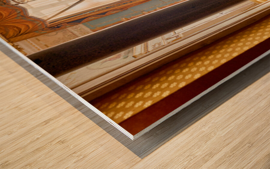 Exploring the interiors of Museo di Capodimonte in Naples Italy Wood print